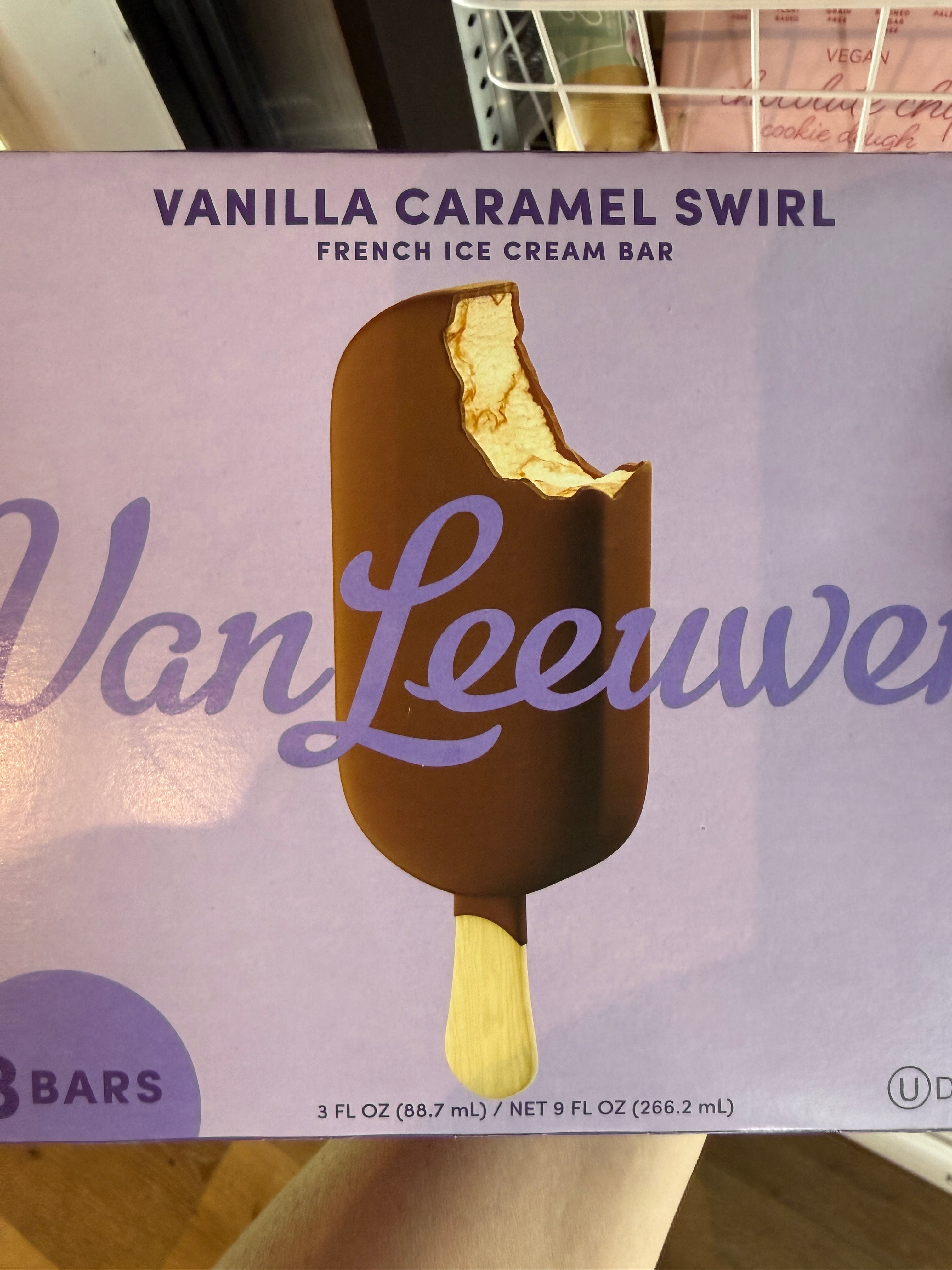 Van Leewan | Ice Cream Bars, Vanilla Caramel Swirl