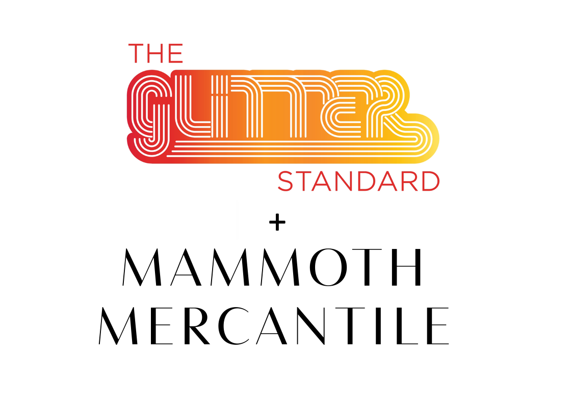 The Glitter Standard, Hand Stitched Mountain Sweatshirt (Slate) Large