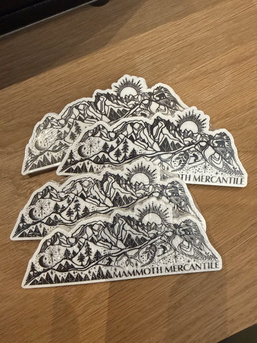 Mammoth Mercantile Sticker | Mountains